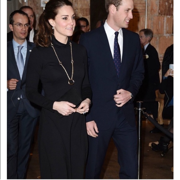 New Seraphine Vanessa Turtleneck Long Sleeve Maternity Dress Black Sz 10 - Picture 12 of 16